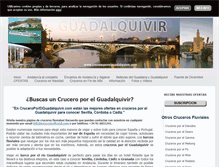 Tablet Screenshot of cruceroporelguadalquivir.com